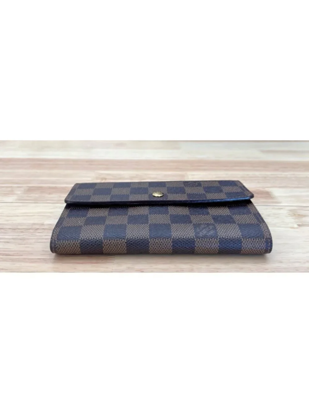 LOUIS VUITTON Tresor Etui Papier Trifold Wallet Damier Leather